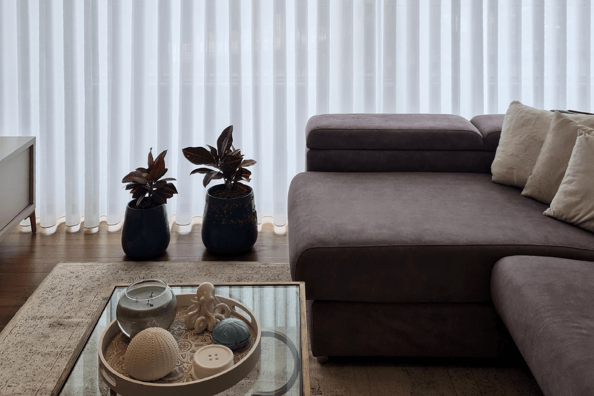 A elegancia dos cortinados numa decoração moderna